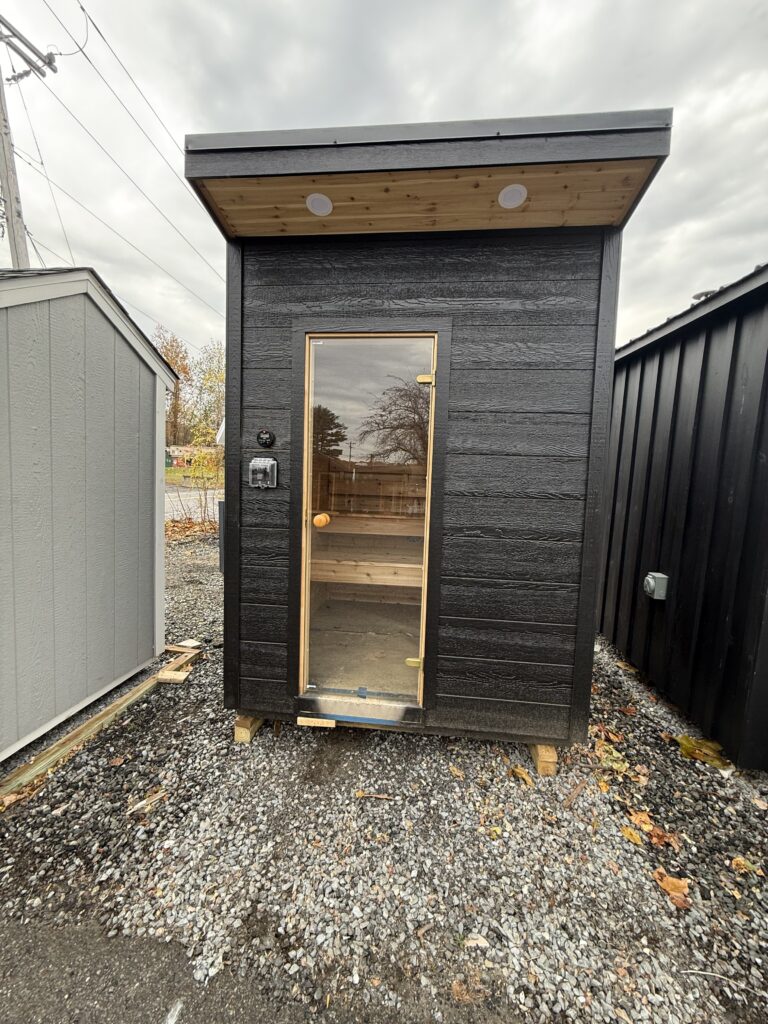 6′ x 6′ New England Outdoor Sauna Serial #00534