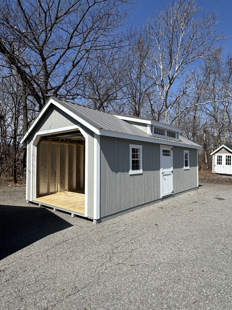 12′ x 24′ Painted New England Transom Dormer Garage