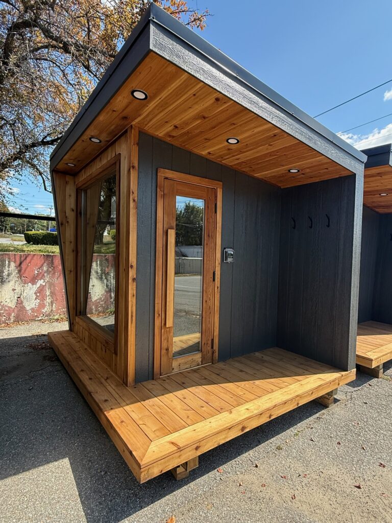 8′ x 10′ Modern Sauna Wood Fired Serial #00464