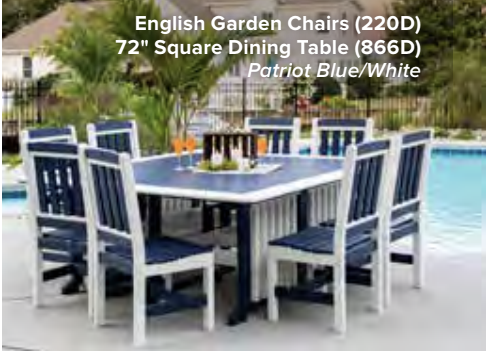 English Garden Dining Height Set