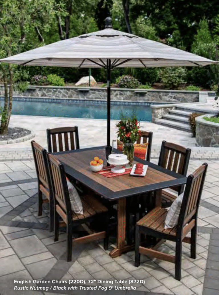 Rustic English Garden Dining Height Set