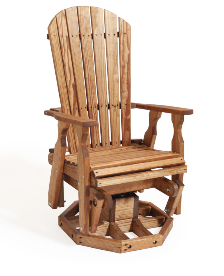 Fanback Swivel Glider Wood(119)