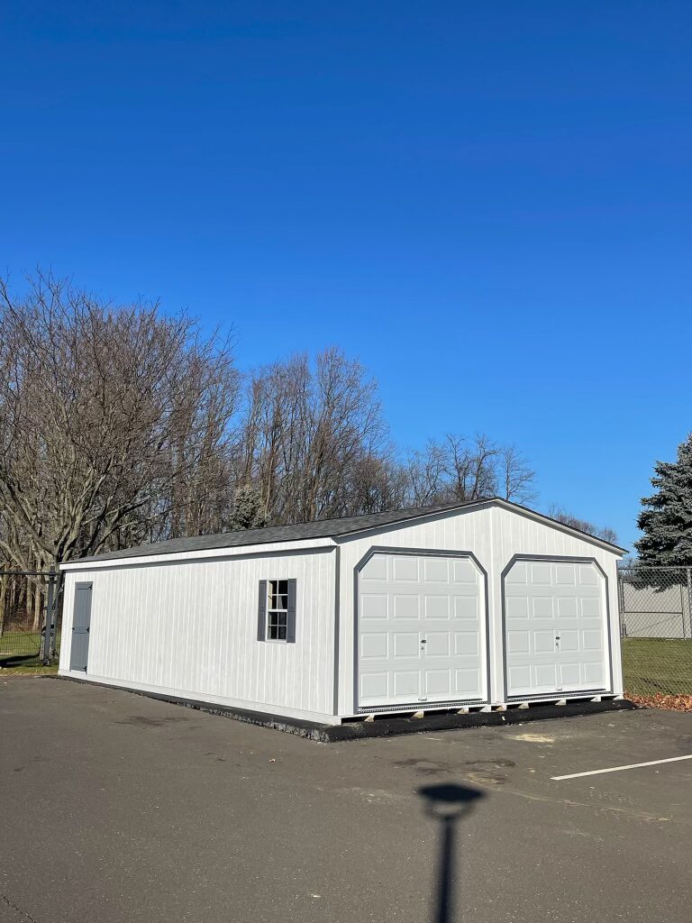24′ x 36′ Painted 3 Pitch Double Wide Garage