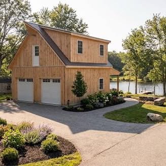 24′ x 24′ Board and Batten 2 Story Garage