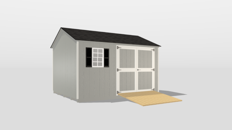 Coming Soon… 10′ x 12′ Painted A-Frame Standard Shed Serial#00609