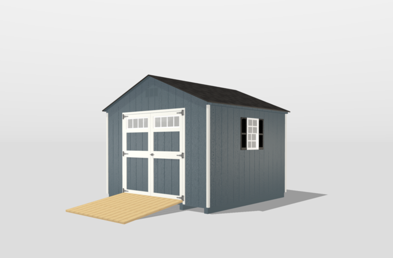 Coming Soon… 10′ x 10′ Painted A-Frame Standard Shed Serial #00607