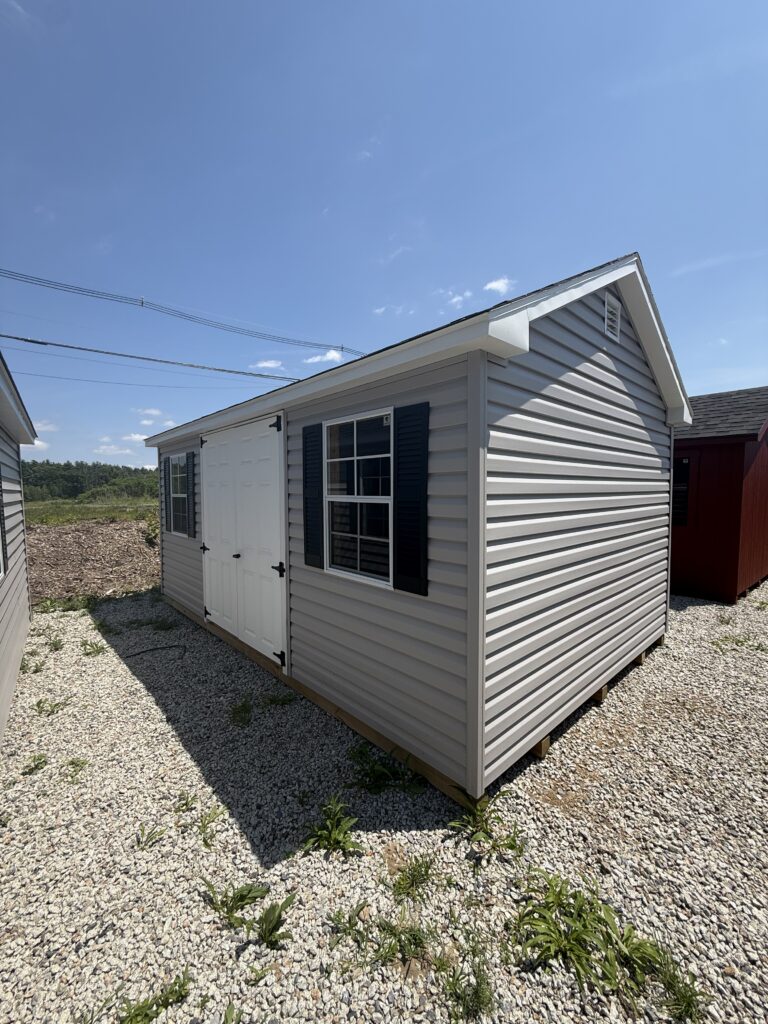 10′ x 16′ Vinyl Cape Shed Serial#00668