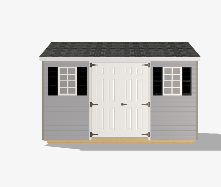 Coming Soon… 8′ x 12′ Vinyl A-Frame Shed Serial#00671