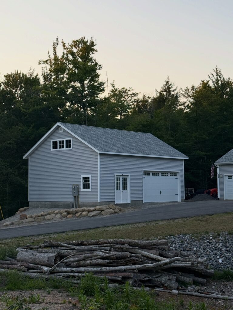 24′ x 34′ Vinyl New England Single Story Garage Serial#00640