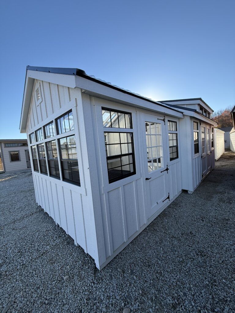 12′ x 24′ Painted New England Cape Greenhouse Combo #00580